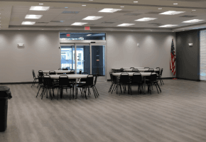 Separate Entrance and Back of Room